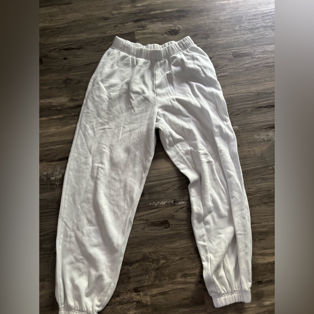 Divided H&M White Sweatpants